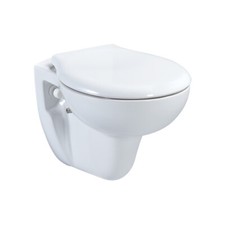 Taharet Bidet Wand Hänge WC Weiß Abgang Wand mit Softclose Absenkautomatik