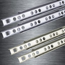 Schubladenschienen EDELSTAHL Schubladenauszug Teleskopschienen Stahl Teilauszug