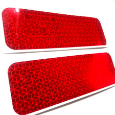 2 x Reflexfolie Rot