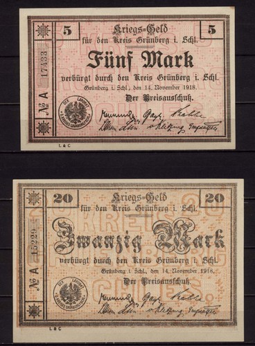 15948 2 x notgeld - -,