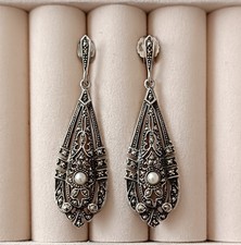 Vintage 925 Silber Ohrringe