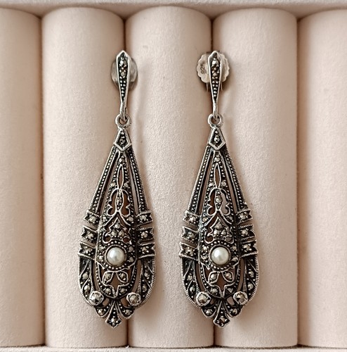 Vintage 925 silber - vintage, ohrringe