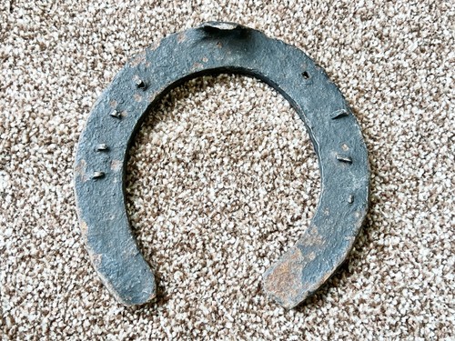 Vintage eisen hufeisen - eisen, viel