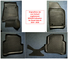 WALSER XTR Gummifußmatten für Skoda Fabia III 2014-2018 = passgenau + hoher Rand
