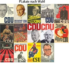 Verschiedene Poster CDU CSU