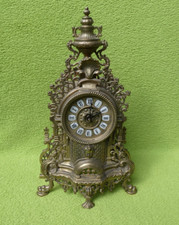 Kaminuhr Messing Massiv