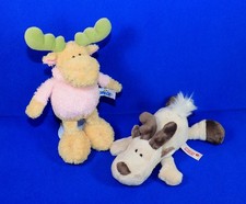 2x NICI RENTIER Winter Elch Rosa beige 24 cm Plüsch Weihnachtselch Weihnachten