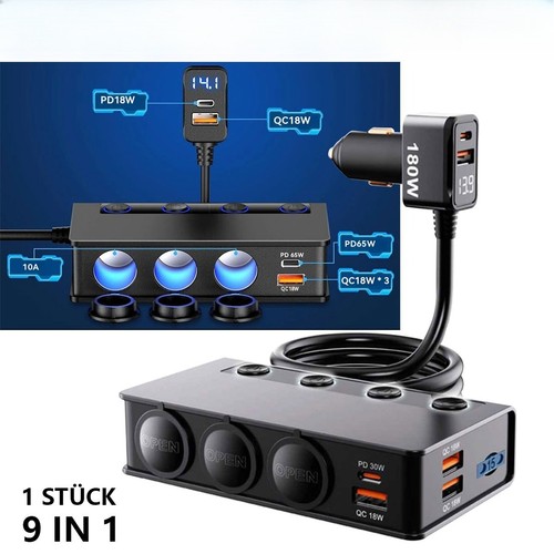 Fach zigarettenanzünder 12v - 3-fach,