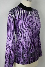 Damen Pullover Pulli Oberteil Animalprint Metallicdruck Viskose OVANTI Gr.38(36)