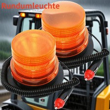 2x LED Rundumleuchte Warnleuchte LED Blitz Magnet Stroboskoplicht 12/24V PKW LKW