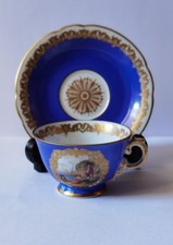 Mokkatasse Porzellan Rosenthal Miniatur Lupen Malerei 1910-1920 Jugendstil