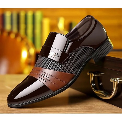 Kunstleder oxford schuhe - kunstleder,