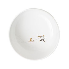 Schneetag Schüssel "Hundeschlitten" Porzellanschale - Räder Design