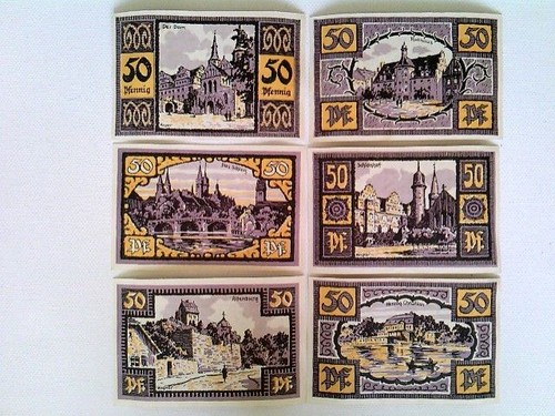 Banknoten notgeld stadt - notgeld,,
