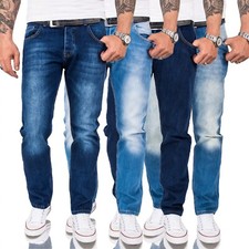 Herren Jeans Hose Comfort Fit Jeans Hosen Blau Männer Jeans Denim W29-W46 NEU