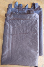 2 Vorhangschals Schlaufenschals braun 140 x 235 cm