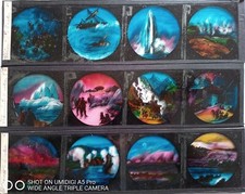 Konvolut 3 große Platten für Zauberlaterne - Naturphänomene