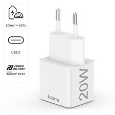 Hama Ladegerät Schnellladegerät USB-C 20W Netzteil Power Delivery Quick Charge