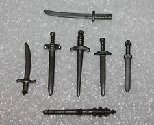 Playmobil " Schwert Säbel Lanze Anthrazit" Wählen Sie Ihr Modell Waffen 2 Stück 