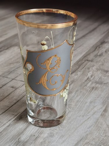 Antikes glas monogrammglas - antikes,