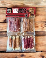 HAPPY FOR Dogs EXTRA BIG SNACK PACK Streifen & Kaustangen 4 x 150g
