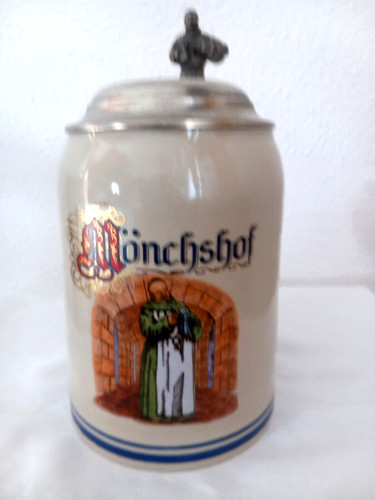 Bierkrug mit zinndeckel - mit, 05