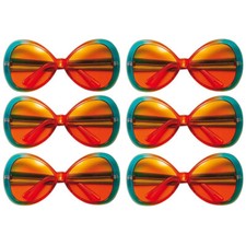 6x BUNTE HIPPIE BRILLE  60er