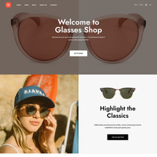 Glasses Shop Website Design