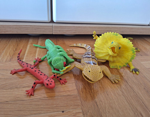 Eidechsen tierfiguren - eidechsen,