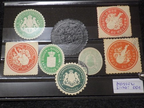 Seltene siegelmarken stück - seltene, 8