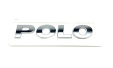 Original VW Polo 6C Schriftzug POLO Emblem Logo chromglanz hinten 6C0853687  2ZZ