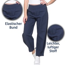 Damen Stoffhose Leinenhose