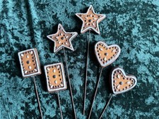 6er Set Lebkuchen -Stecker