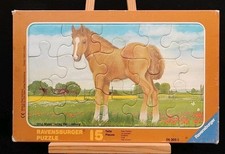 Ravensburger Rahmenpuzzle - 15 Teile - Das Fohlen - 1985 Katrin Lindley