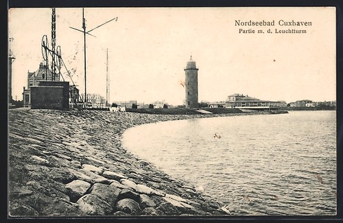 Ansichtskarte cuxhaven partie - cuxhaven,,