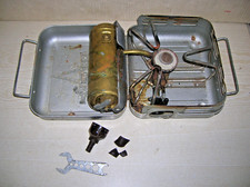 Original Enders Benzin- Gaskocher 1961 D silber Camping Garagenfund!