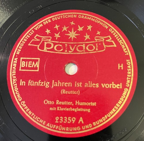 78rpm otto reutter fünfzig - reutter,