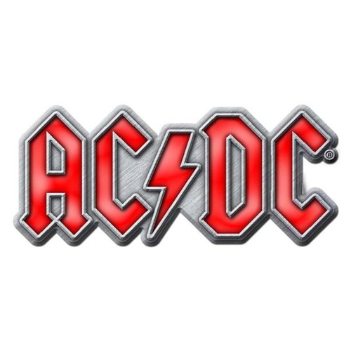 Red logo pin - ac/dc, /