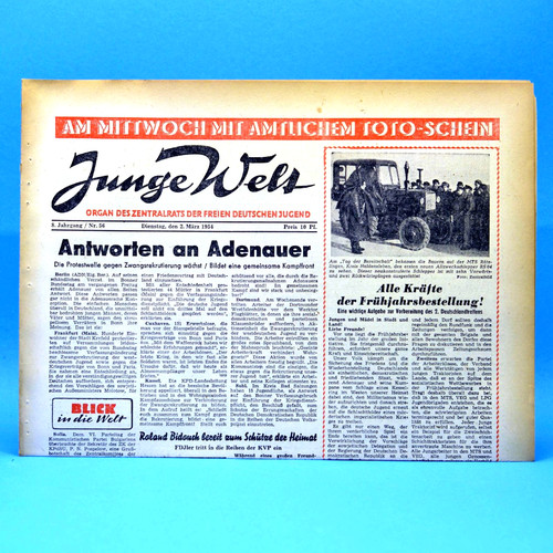 Junge welt 1954 - junge, 02.03.1954
