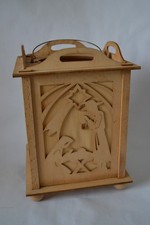 2 alte Laternen Holz mit Teelichter und Strom