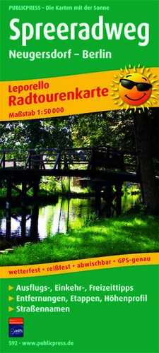 Radwanderkarte spreeradweg - radwanderkarte,