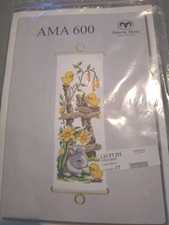 Stickpackung Mini-Wandbehang - Kreuzstich Ostern, komplett mit Garn