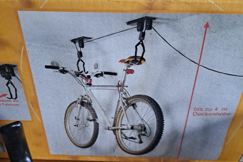 Fahrradlift mit - fahrradlift(, flaschenzug)