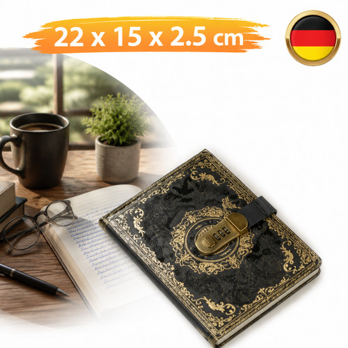 Tagebuch mit schloss - mit, a5