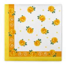 Serviette Rosita in Gelb aus