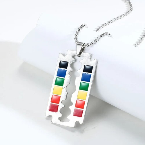 Halskette lgbtq rasierklinge - lgbtq,