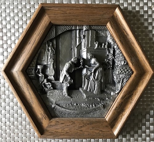 Zinnbild zinnrelief der - zinnrelief, ewige