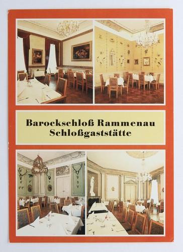 Postkarte barockschloß - postkarte,