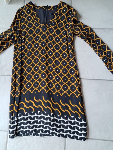 Kleid orange schwarz - orange-,
