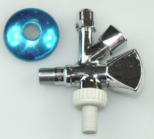 SCHLÖSSER KOMBI-ECKVENTIL 3/8" ZOLL DN 10 RV ECKREGULIERVENTIL GERÄTEVENTIL WAS